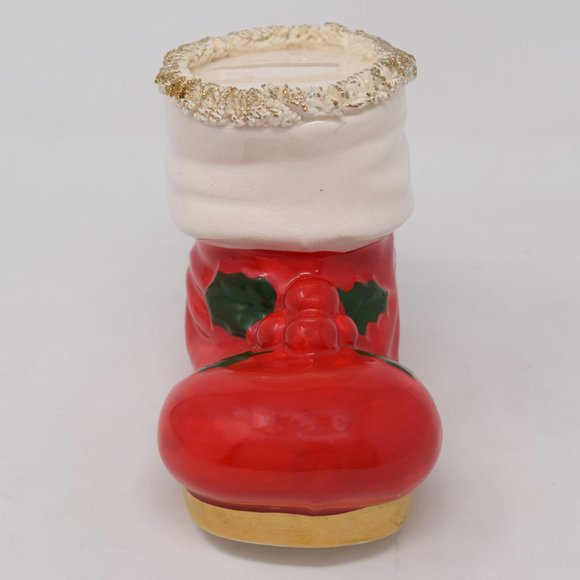 VTG Spaghetti Trim Wyatt Dunagan Williams Karoff Santa Christmas Boot Bank Japan - Picture 5 of 15